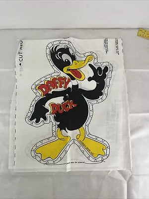 VTG Daffy Duck Stuffed Animal Pattern Kit Warner Bros Fabric Pillow Sewing Craft • $11.99