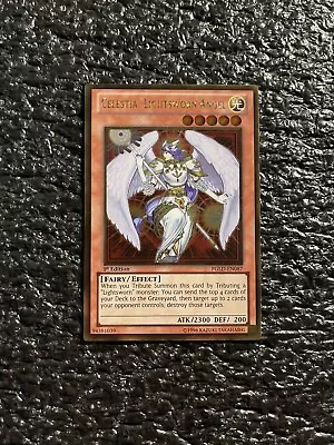 Yugioh! - Celestia Lightsworn Angel PGLD-EN087 Gold Rare 1st Edition Light Play! • $0.99