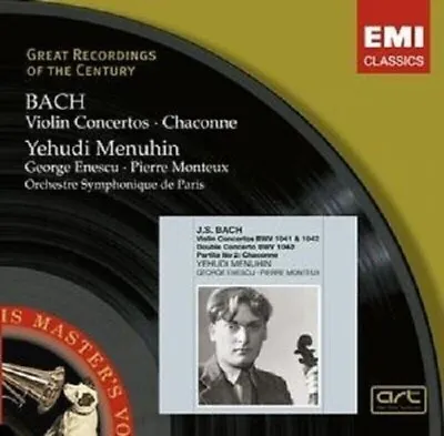 BACH Violin Concertos/  Yehudi Menuhin • £8.95