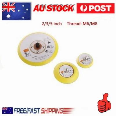 $13.62 • Buy 2/3/5 Inch-Polishing Sanding-Disc Backing Pad Hook & Loop For Pneumatic Sander