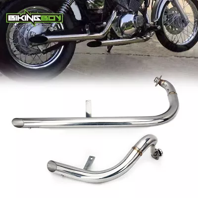 For Yamaha Virago XV250 1988-23 XV125 Muffler Exhaust System Pipe With Silencer • $119