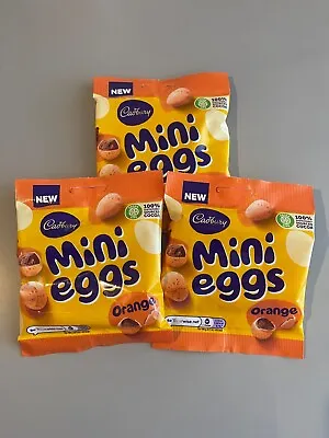 3 X Cadbury  Chocolate Orange Mini Eggs Bags Easter Chocolate 80g • £9.85