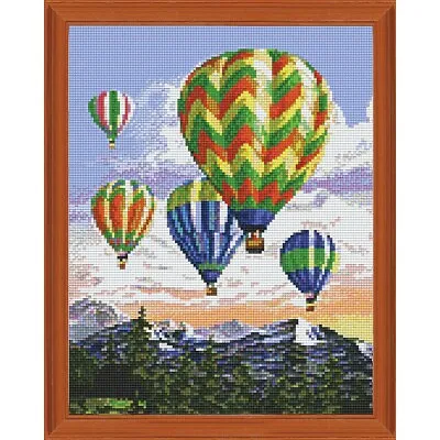 PixelHobby Hot Air Balloons Kit & Frame Mosaic Art Kit • $84.98