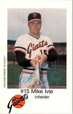 1979 Giants Police #15 Mike Ivie Oversized - NM • $1.69