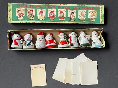 VINTAGE CHRISTMAS Holiday *Commodore Original 8 CARD PLACE SETTINGS Japan BOX! • $49.95