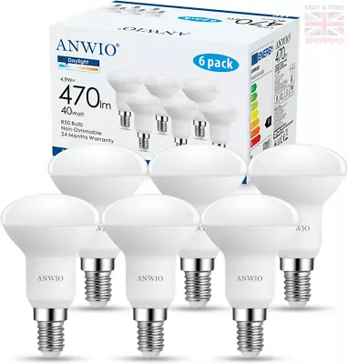 ANWIO Daylight R50 E14 Spotlight LED Bulb 40W Equivalent 5W E14 Cool White E14 • £15.44