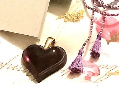 Lalique Large Purple Crystal Heart 9ct With Box And Authentication • £185