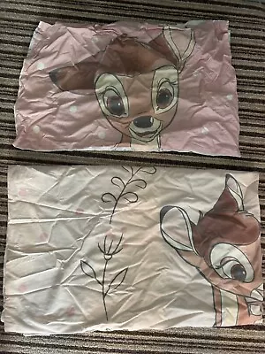 Bambi Single Cotbed Size Duvet Disney With Matching Pillowcase  • £5