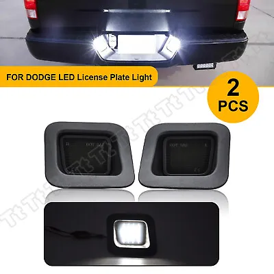 Smoked LED Rear License Plate Lights Lamp For 2003-2018 Dodge Ram 1500 2500 3500 • $11.66