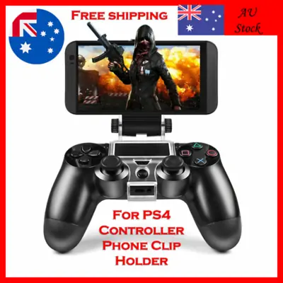$12.99 • Buy For PS4 Controller Phone Clip Holder Mount Bracket Stand Fit IPhone Android AUS