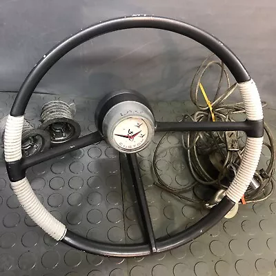 Vintage CM Boat Steering Wheel And Shaft Wheel Assembly W/ Hardware • $499.99