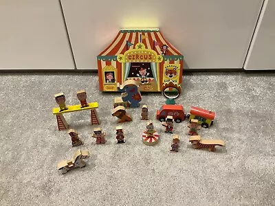 Janod Story Box Wooden Circus Playset - Preschool Early Learning - Great Gift • £14.99