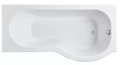 P Shape Right Hand Shower Bath Tub With Leg Set - 1700mm • £174.95