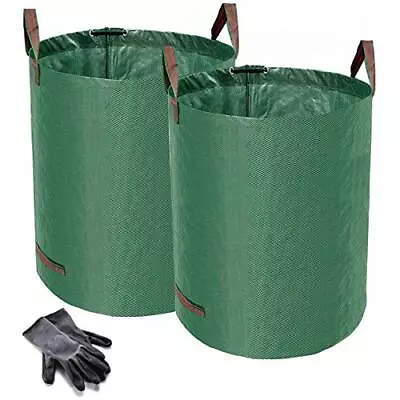 Heavy Duty Garden Waste Bags - 300 Litre - 2 Sacks - BONUS 1 Pair Gardening • £22.23