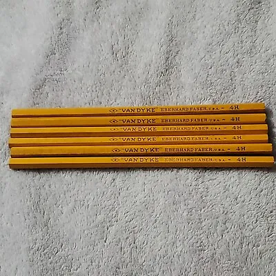Vtg Eberhard Faber Van Dyke 4H Pencil Woodclinched Hi-density Microtomic Graphit • $24.99