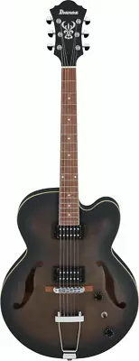 Ibanez AF55 Artcore Hollowbody Electric Guitar (Transparent Black Flat) • $757.95