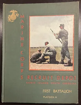 1955 US Marine Corps Recruit Depot Parris Island Yearbook • $44.95