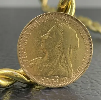 Victoria United Kingdom 1 Sovereign Gold Coin 1895 • $1009.99