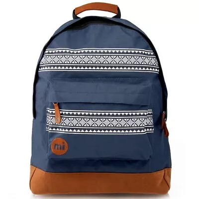 Mi Pac Classic NAVY Nordic Backpack Rucksack Back To School Work Zip Bag BNWT • £13.99