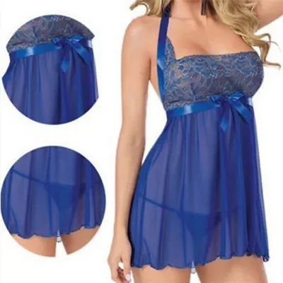 $4.52 • Buy Sexy Women Lingerie BabyDoll Sleepwear Nightgown Dress Nightwear Plus Size ENP1