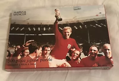 New Unopened Marks And Spencer England World Cup Jigsaw Puzzle With Bobby Moore • £4