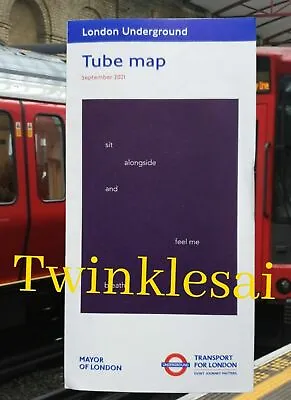 TUBE MAP London Underground TFL SEPTEMBER 2021 Northern Line Extension Original • £1.69