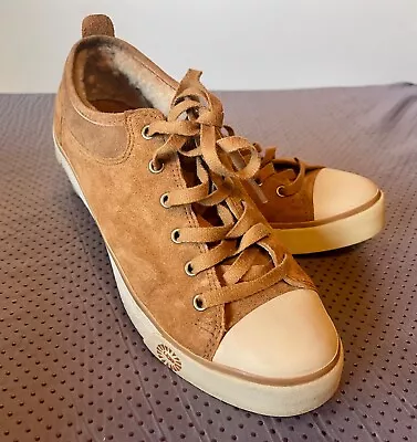 UGG Australia Evera 1888 Women's Chestnut BROWN  Suede Sneaker Shoes SIZE 7.5 • £38.54