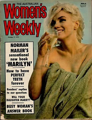 Australian Women's Weekly Mag - October 17 1973 - Marilyn Monroe + Meg Taylor • $35