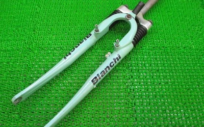 $43.50 • Buy Bianchi Suspension Fork 700c Compatible V Brake Brake Road Bike Forks Used