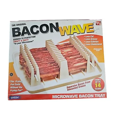 Original Bacon Wave Microwave Bacon Tray Cooks Up To 14 Slices As Seen On TV NEW • $14.95