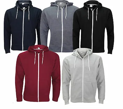 Mens Thick Winter Fleece Hoodie Cardigan Zip Up Hooded Jumper Coat Jacket S-8XL • £14.99