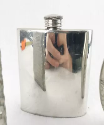 £12.50 • Buy Vintage Hip Flask Hand Crafted Sheffield Mint Pewter