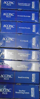 $1150 • Buy ACCPAC Plus By Computer Associates - GL, AR, AP,  Payroll, Graphics...  1988 NEW