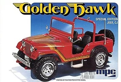 MPC 1/25 1981 CJ5 Golden Hawk Jeep - Plastic Model Jeep Kit - 1/25 Scale - #986 • $30.20