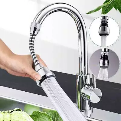 360° Flexible Bendable Extender Faucet Kitchen Sink Tap Spray Head Attachment-UK • £5.25