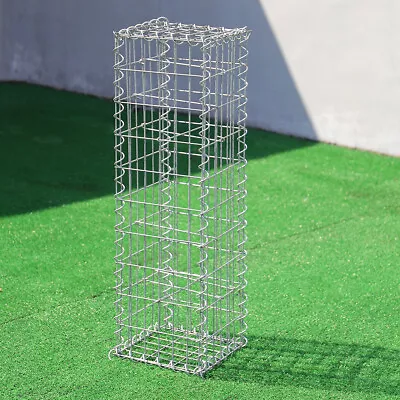 2pack Gabion Stone Basket Garden Raised Bed Gabion Planter Galvanised Cage Fence • £55.95