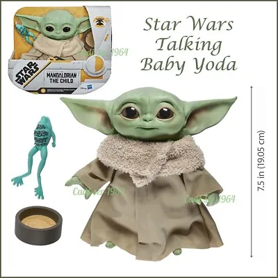 Star Wars Baby Yoda Talking Plush The Mandalorian The Child Talking Toy NEW • £29.99