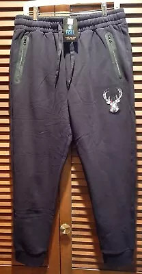 NWT Mens Fisll Milwaukee Bucks Moroccan Detail Jogger Pants Size L  M5P6188 • $74.99