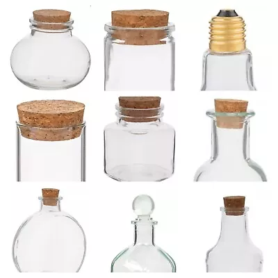 Glass Jar Various Sizes Styles New • $6.99