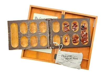 Pressman & Co. Parlor Mancala No. 423 Game Vintage-Distressed Wood Box  • $10.99