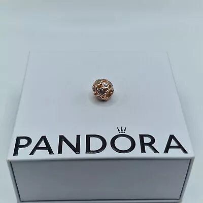 £40 • Buy Genuine Pandora Rose Gold Open Love All Around Hearts Charm ALE R #781250CZ