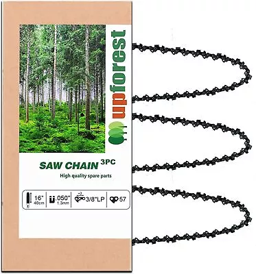 3 PACK 16  Chainsaw Chain Blade ECHO CS-3510 3/8LP-050-57DL *GERMAN STEEL* • $18.99