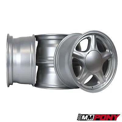 Pony Wheel Set - 17x8 - 4x108 - Silver For 1979-93 Mustang • $767.99