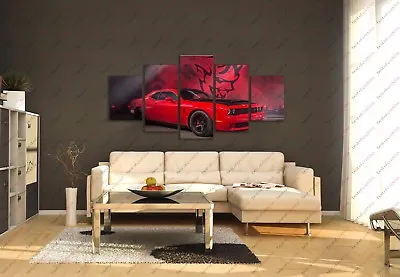 Dodge Challenger Demon Race Muscle Car Poster Canvas Print Art Home Decor  • $202.39