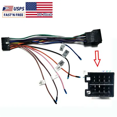 1x Wiring Harness 20 Pin Car Stereo Radio Player ISO Wiring Harness Connector • $13.99