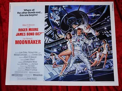 Moonraker 1979 * Roger Moore James Bond 007 * Rolled Movie Poster * Mint Unused! • $399.95