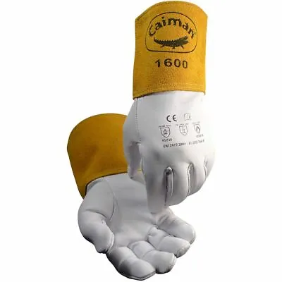 $15.99 • Buy Caiman 1600 - Goat Grain Unlined 4in Cuff TIG Welding Gloves