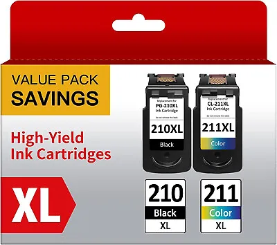 PG-210XL CL-211XL Ink Cartridges For Canon 210 211 PIXMA MX320 MX350 MP230 MP495 • $18.29