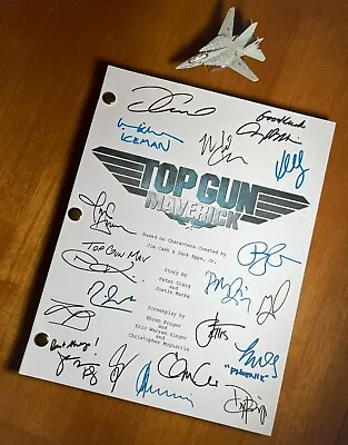 Top Gun: Maverick Script Cast-Signed- Autograph Reprints- 169 Pages • $24.99