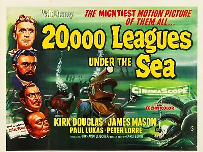 20000 Leagues Under The Sea 16  X 12  Photo Repro Film Poster • £8